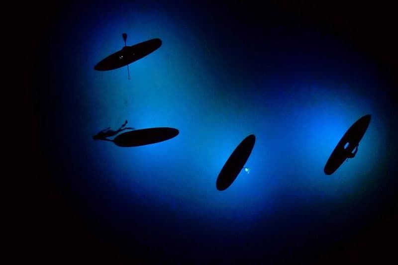 Stand up paddle sous les étoiles