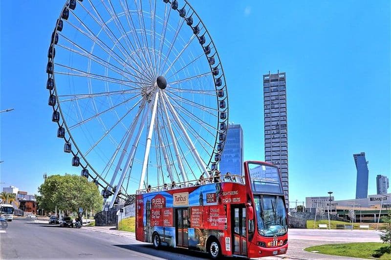 Hop-on Hop-off City Tour Puebla et Aquarium ou roue d'observation