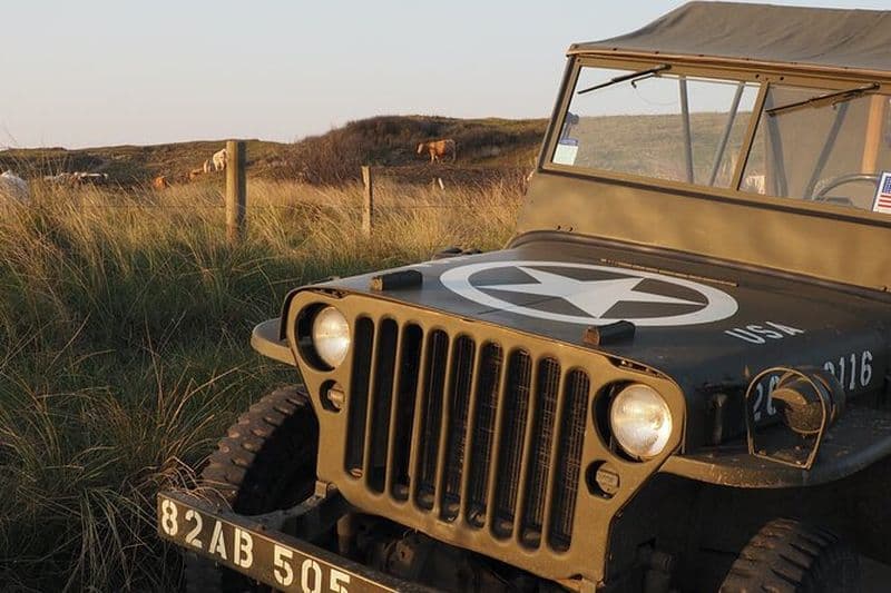 Visite guidée de Utah Beach à Omaha Beach avec immersion en Jeep