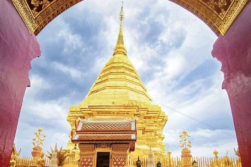 Croisière d'une demi-journée au temple Doi Suthep et sur la rivière Mae Ping (privé)