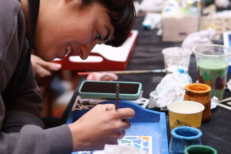 Atelier de peinture à Marrakech