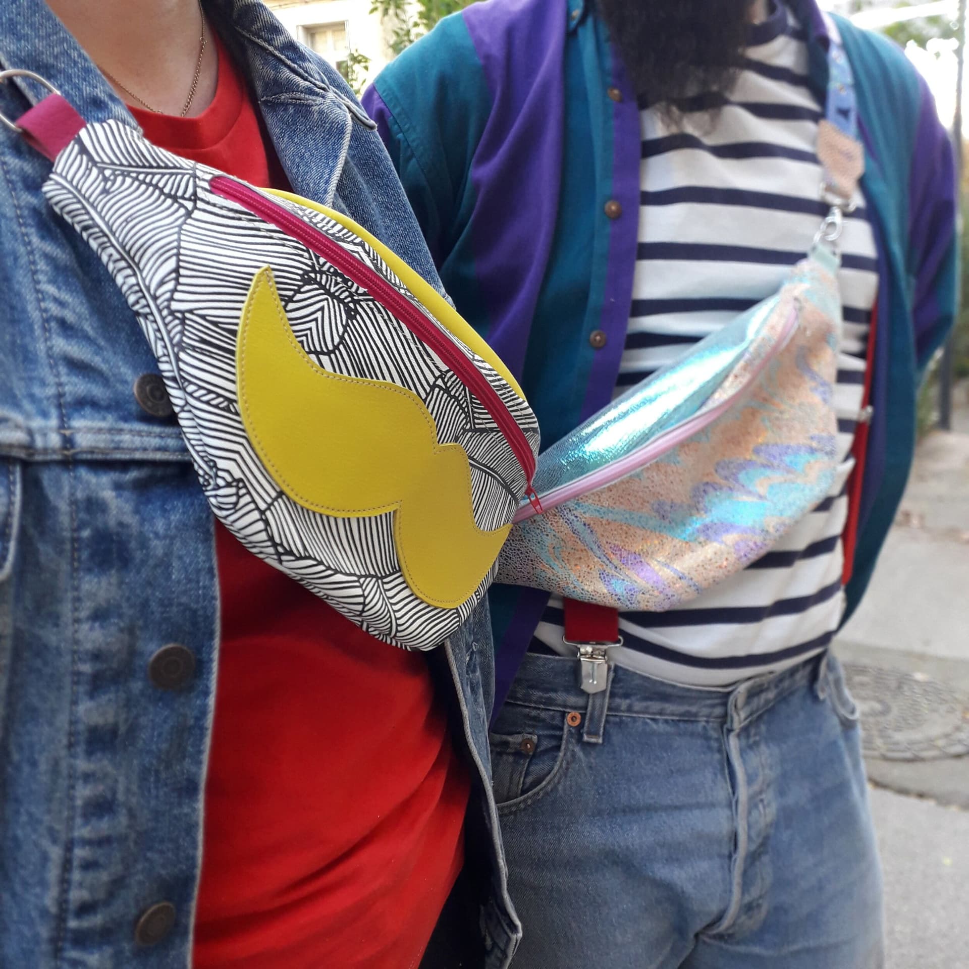 Fabriquez votre sacoche banane en cuir recyclé