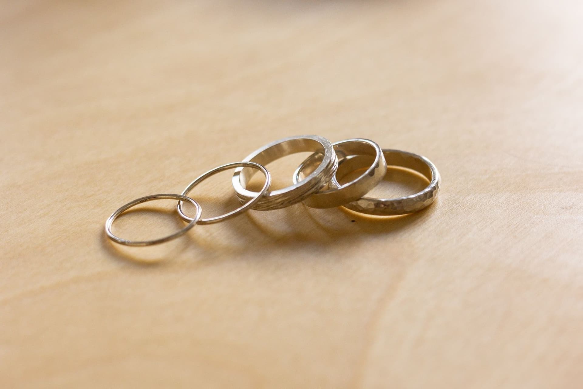 Billet Créez votre bague martelé ou votre set d'anneaux