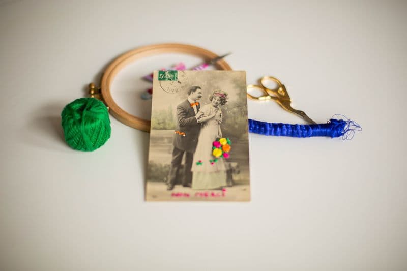 Découvrez la broderie sur papier