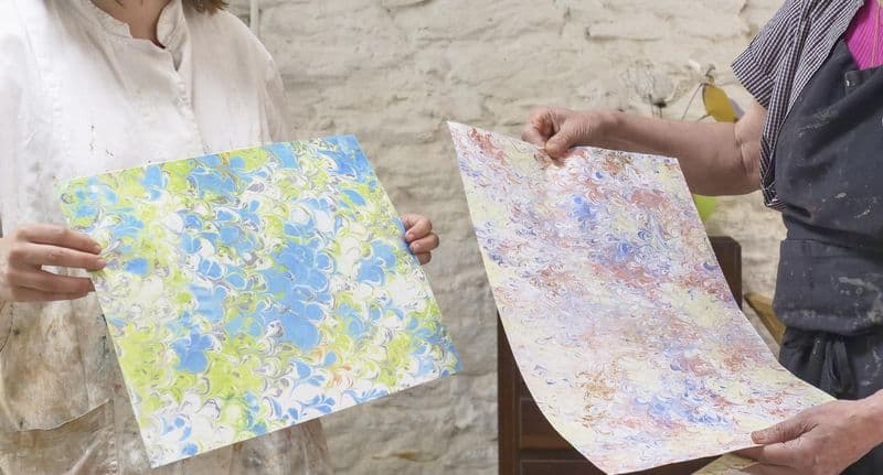 Billet Réalisez votre papier marbré