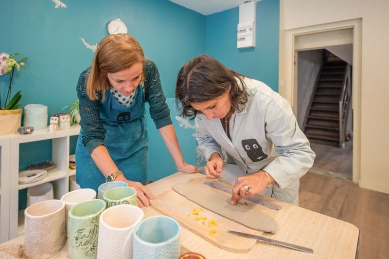 Modelez votre duo de mug ou photophore en céramique