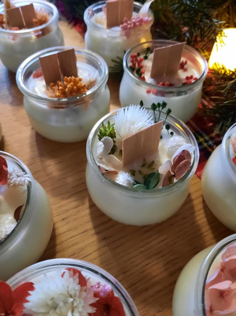 Fabriquez votre bougie parfumée et fleurie