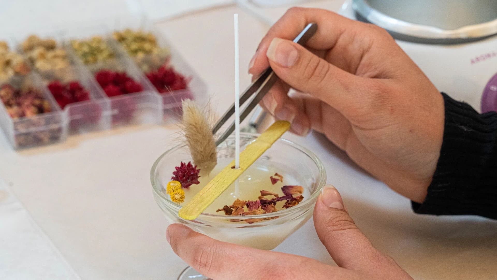 Billet Atelier - Créez vos bougies artisanales fleuries