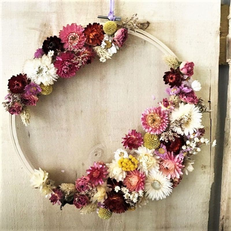 Réalisez votre composition florale sur tambour