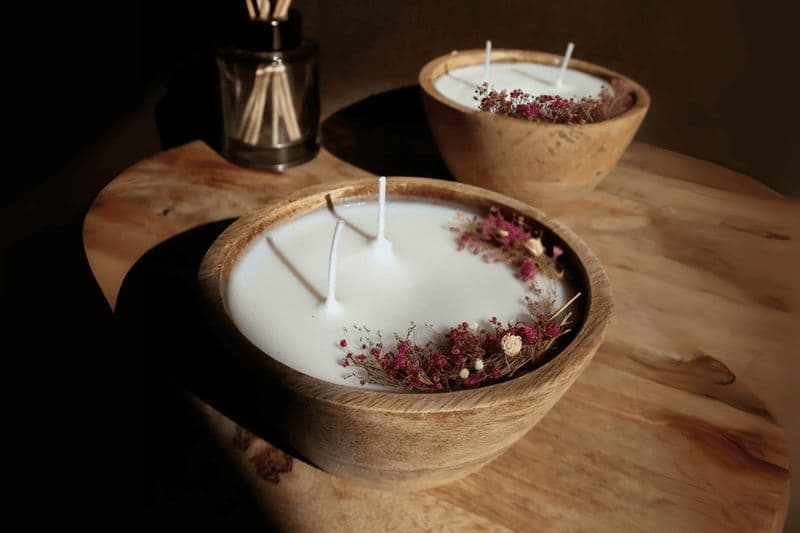 Fabriquez votre bougie parfumée et fleurie XXL
