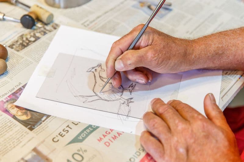 Billet Atelier - Découvrez la technique de la pointe sèche