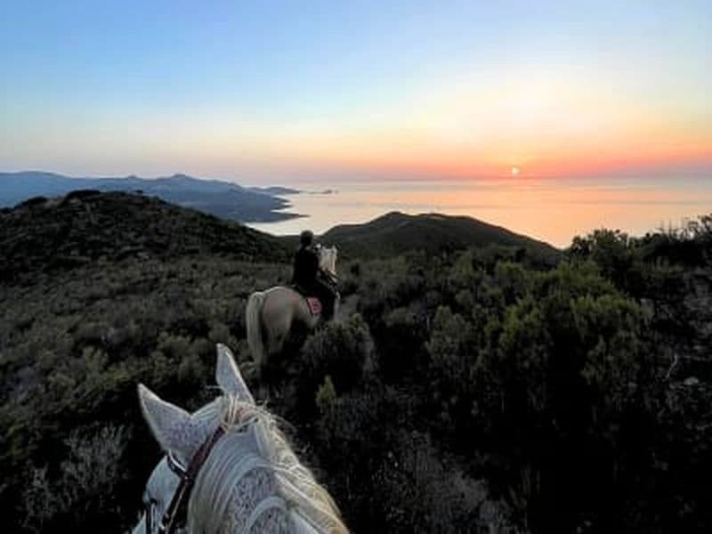 Billet Randonnée à cheval à la plage de Lozari près de l’Île-Rousse et baignade en mer