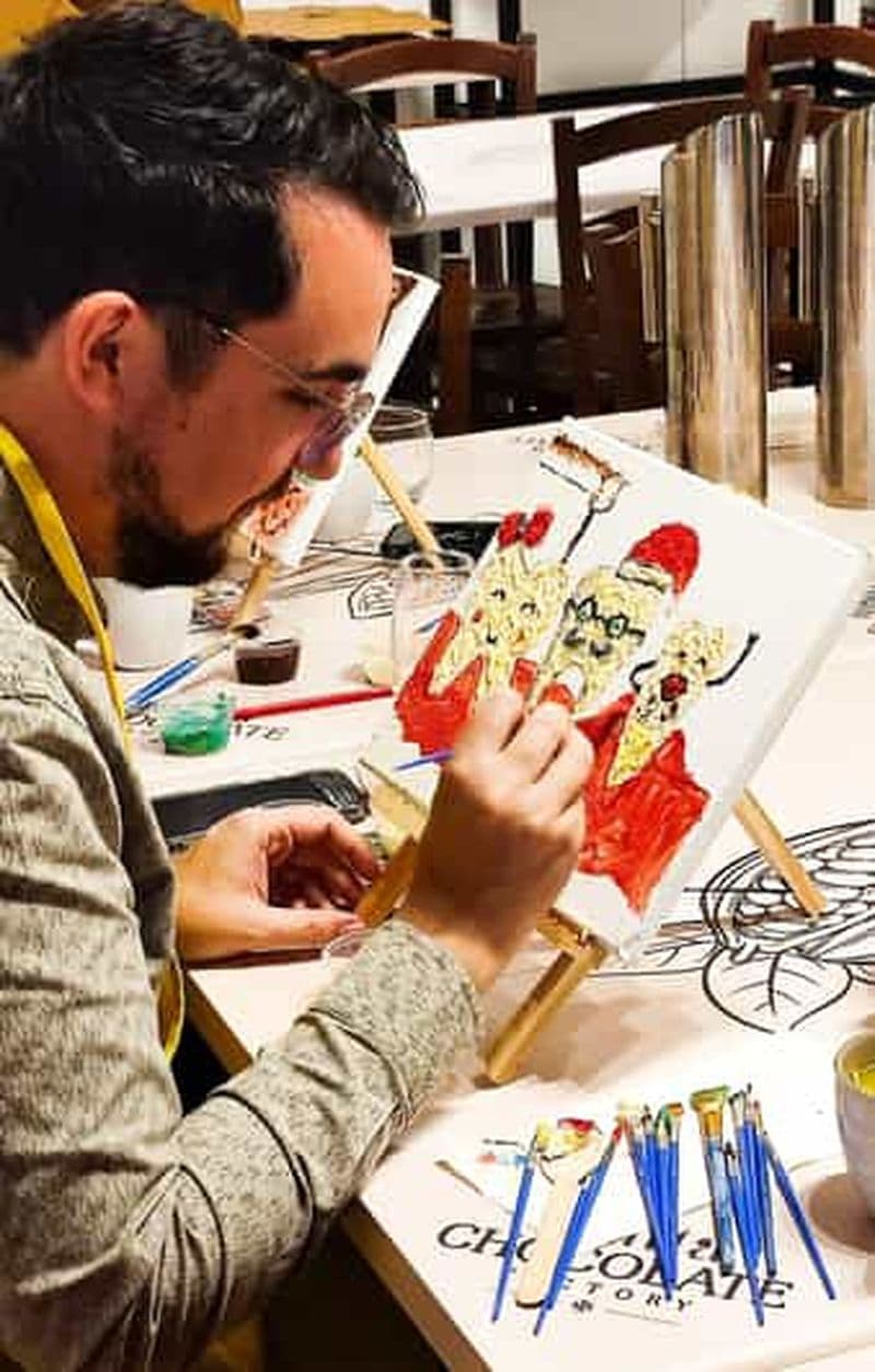 Billet Malte : atelier de peinture sur chocolat à Bugibba