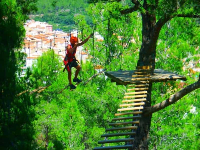 Billet Montanejos : Aventure en forêt - Ponts tibétains et tyrolienne