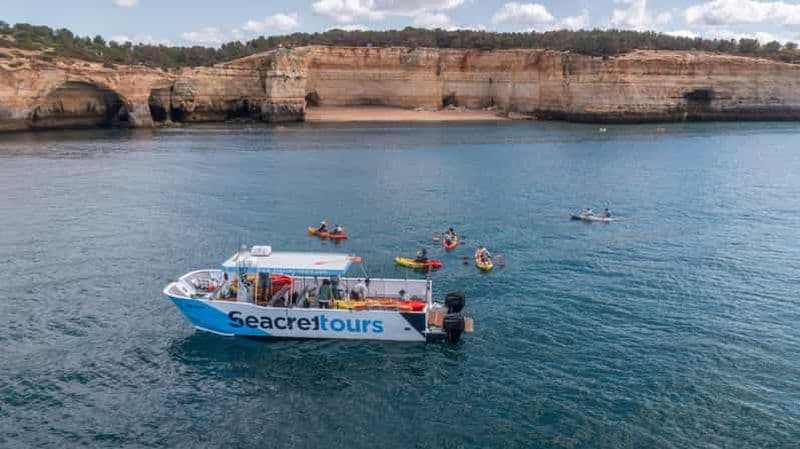 Billet Marina d'Albufeira : excursion en kayak de la grotte de Benagil à la plage de Marinha