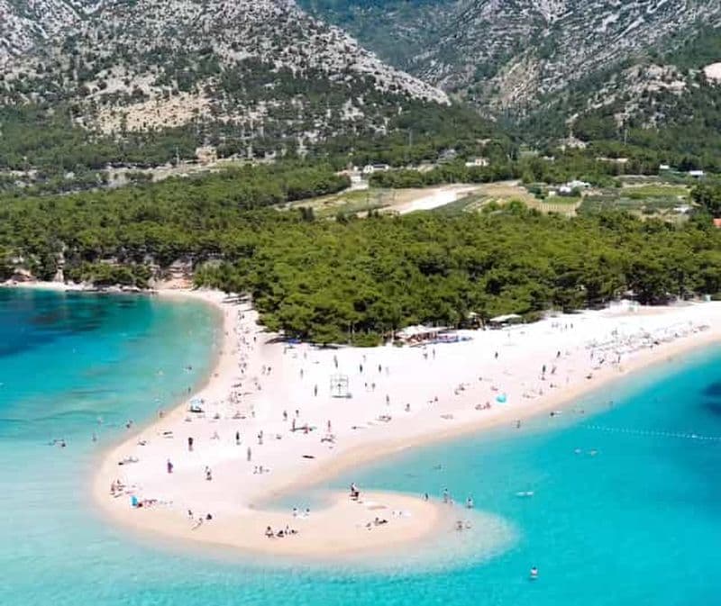 Billet Makarska : 3 îles, la Corne d'Or, la grotte, les falaises, le lagon, Jelsa.