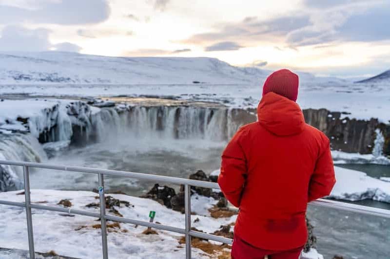Billet Au départ d'Akureyri : excursion hivernale à la cascade de Goðafoss