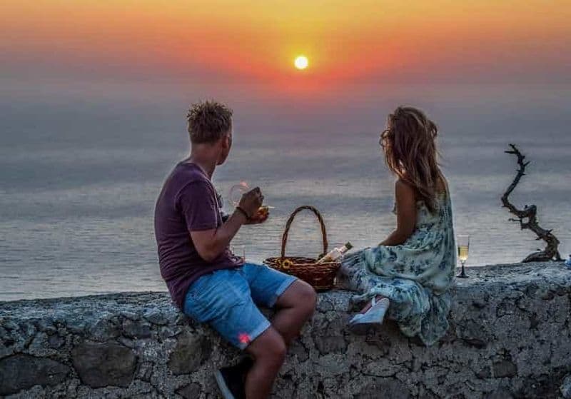 Billet Rhodes : dégustation de vins avec vue sur le coucher du soleil et route panoramique