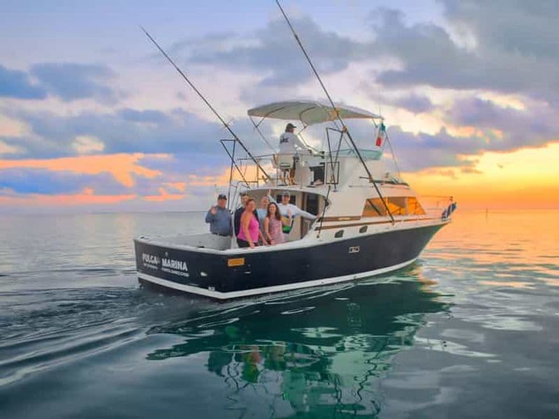 Billet Cancun: excursion en bateau de pêche sportive partagée avec boissons