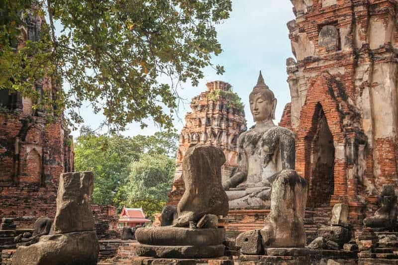 Billet Au départ de Bangkok : excursion d'une journée à Ayutthaya et au marché flottant d'Ayothaya