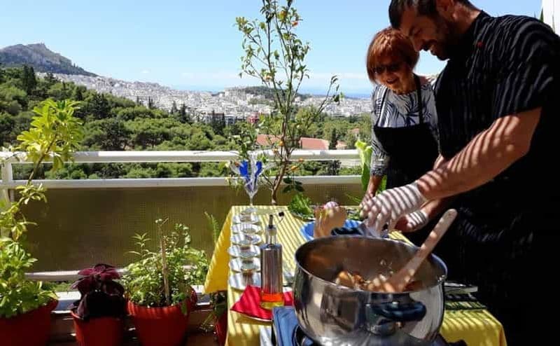 Billet Athènes : Cours de cuisine grecque avec vue sur l'Acropole