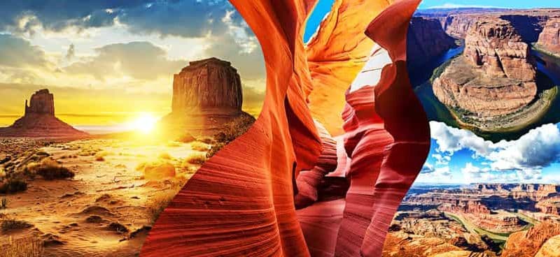 Billet Vegas : Antelope Canyon, Monument Valley et Grand Canyon