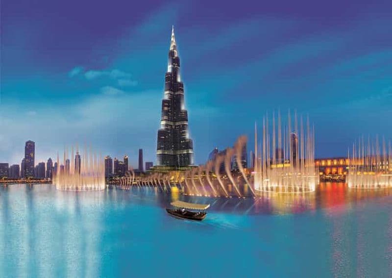 Billet Dubaï : Balade sur le lac de Burj Khalifa et spectacle de fontaines