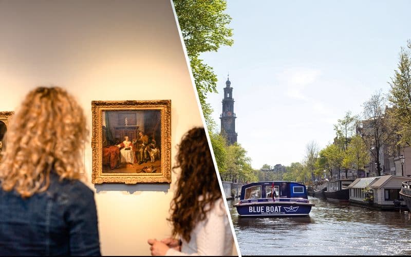 Billet Combo : Billets d'entrée au Rijksmuseum + croisière de 75 minutes sur le canal d'Amsterdam