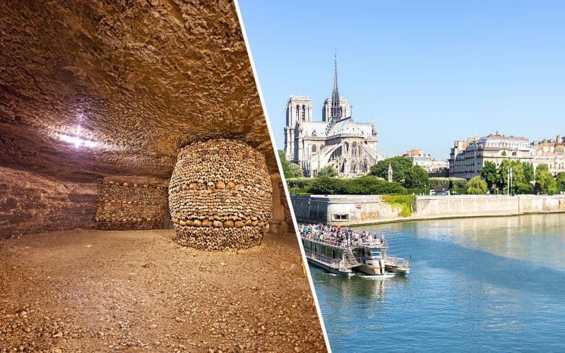 Billet Combo : Billets pour les Catacombes de Paris + Croisière sur la Seine