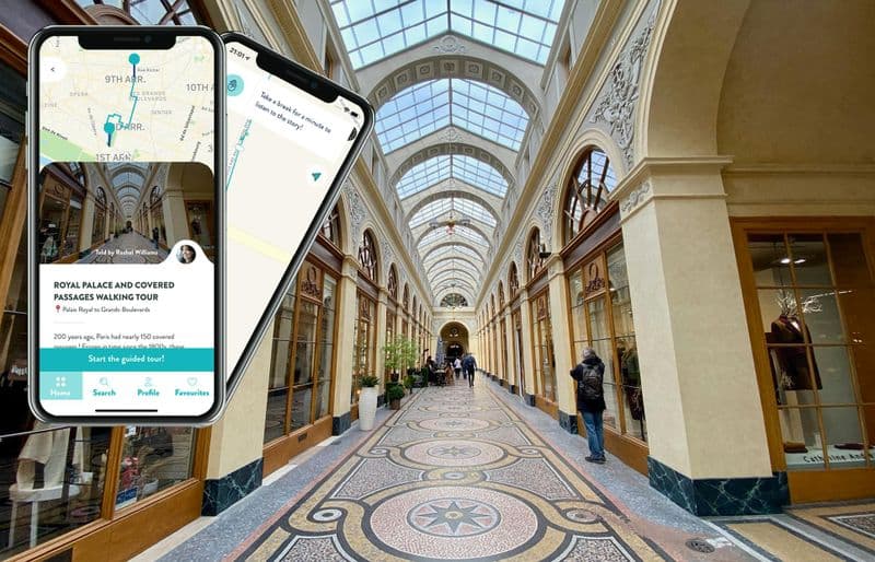 Billet Palais royal et passages couverts avec un audioguide sur votre smartphone