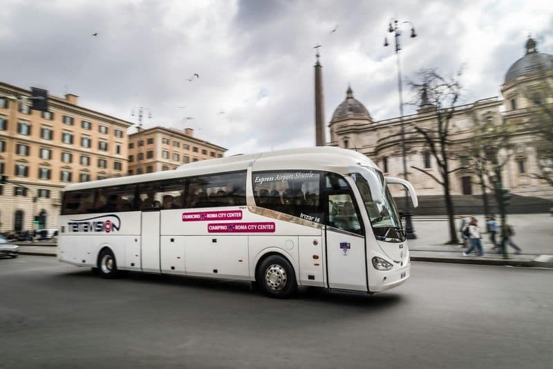 Billet Aéroport de Fiumicino : Transfert en bus aller simple depuis Rome Termini