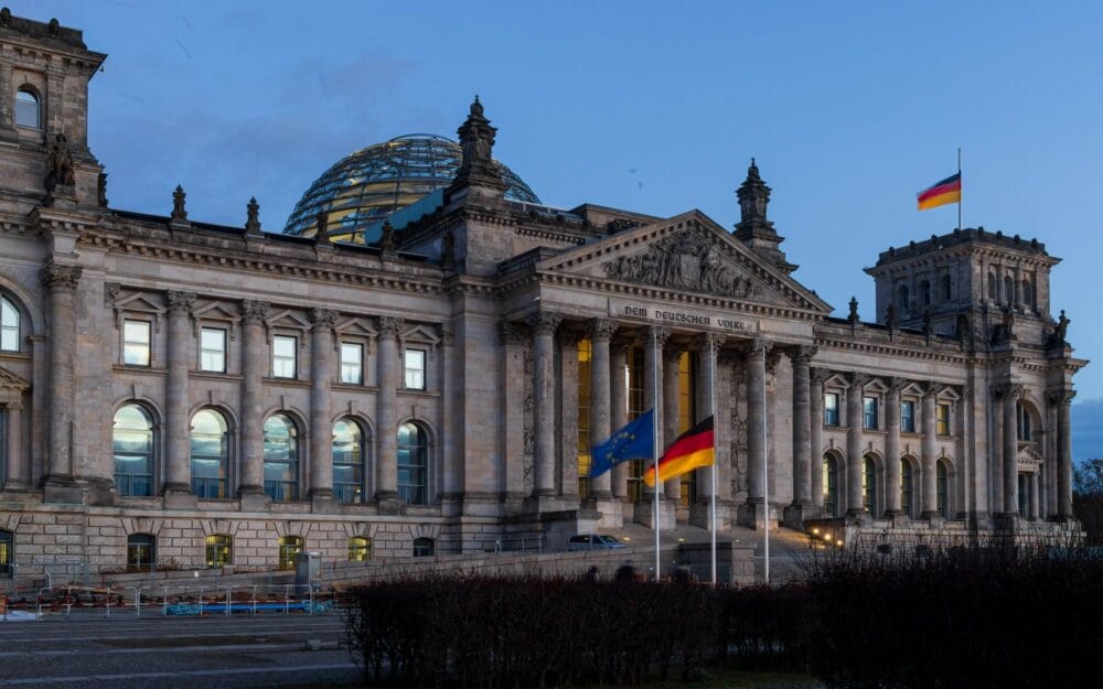 La façade du Reichstag