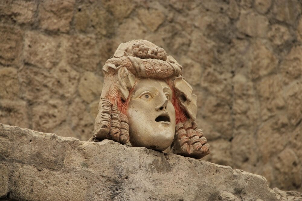 Masque de théâtre, Herculanum
