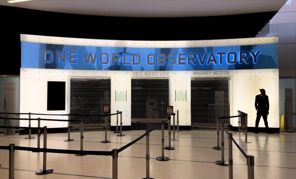 ascenseurs du One World Observatory