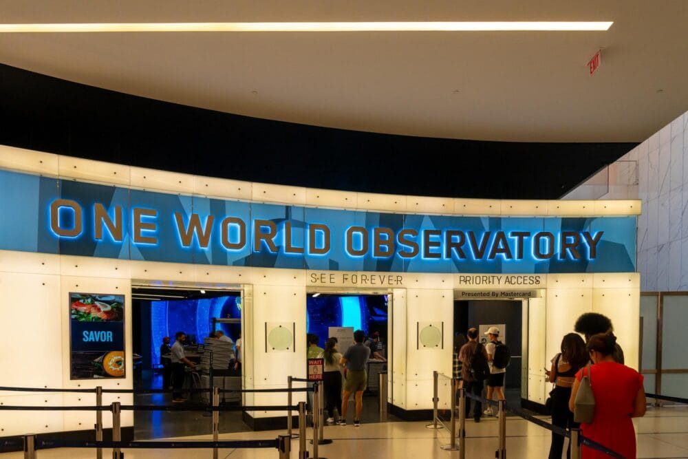 entrée du One World Observatory