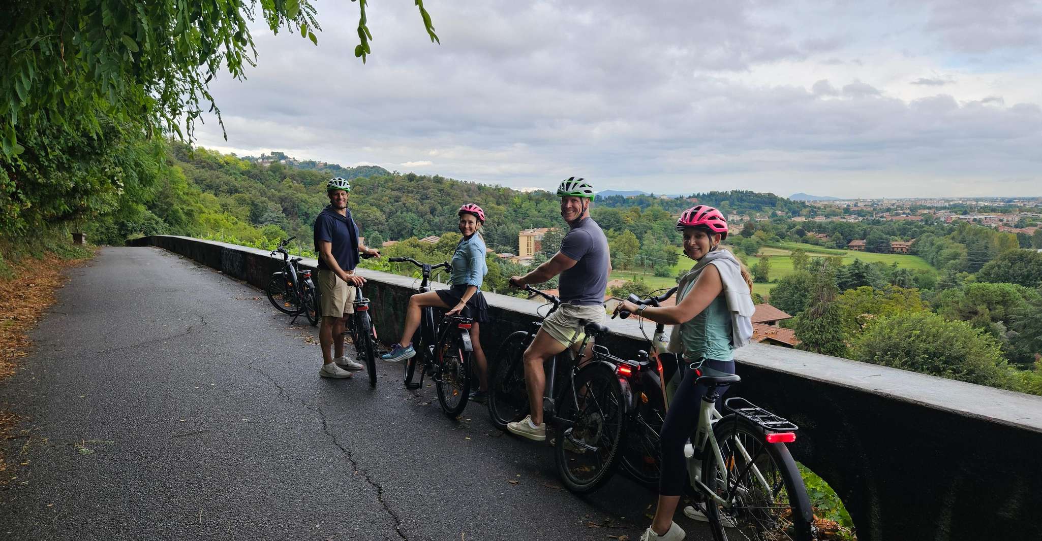 Relier la Città Alta aux rives du lac d'Iseo à vélo