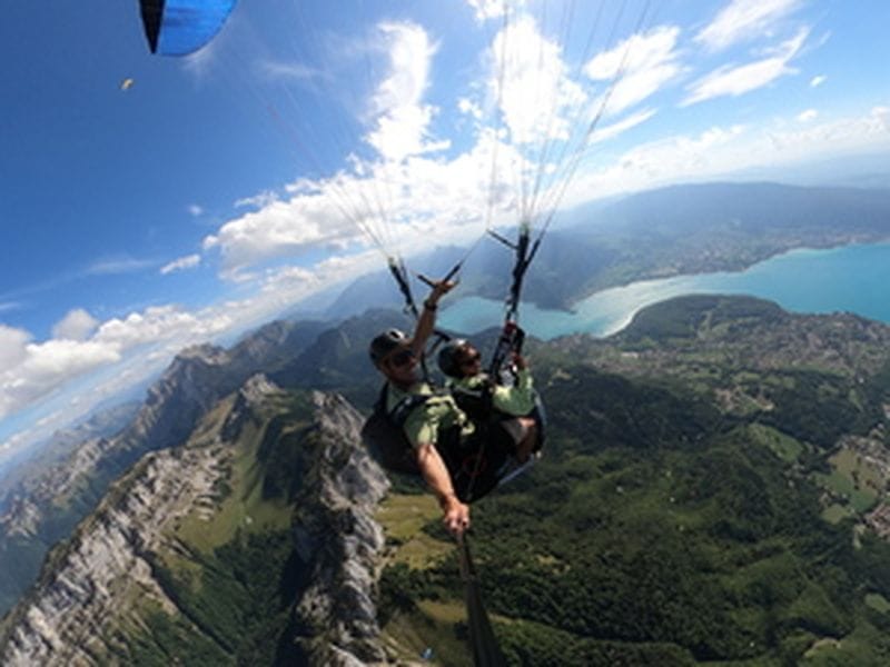 Billet Baptême en Parapente au-dessus du Lac d'Annecy