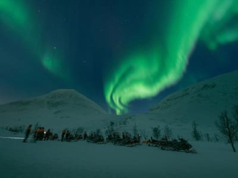 Billet Excursion en motoneige sous les aurores boréales depuis Tromsø