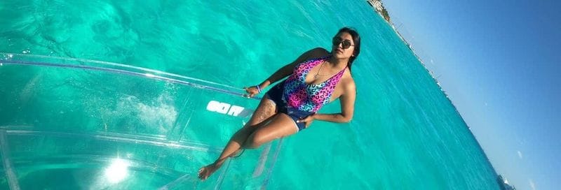 Billet Balade en bateau transparent autour d'Isla Mujeres