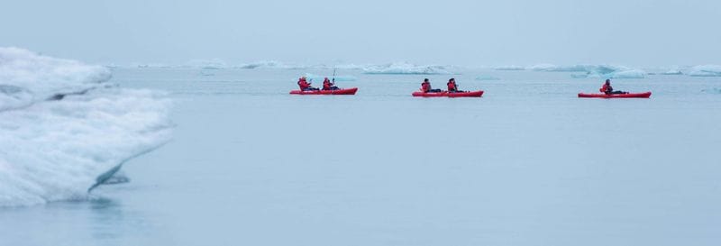 Billet Balade en kayak sur le glacier Vatnajökull