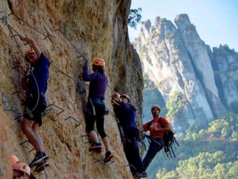 Billet Via Ferrata "Vallon des tyroliennes" à Millau (12)