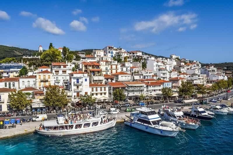 Billet Skiathos : sortie en bateau : plage de Lalaria et grottes bleues