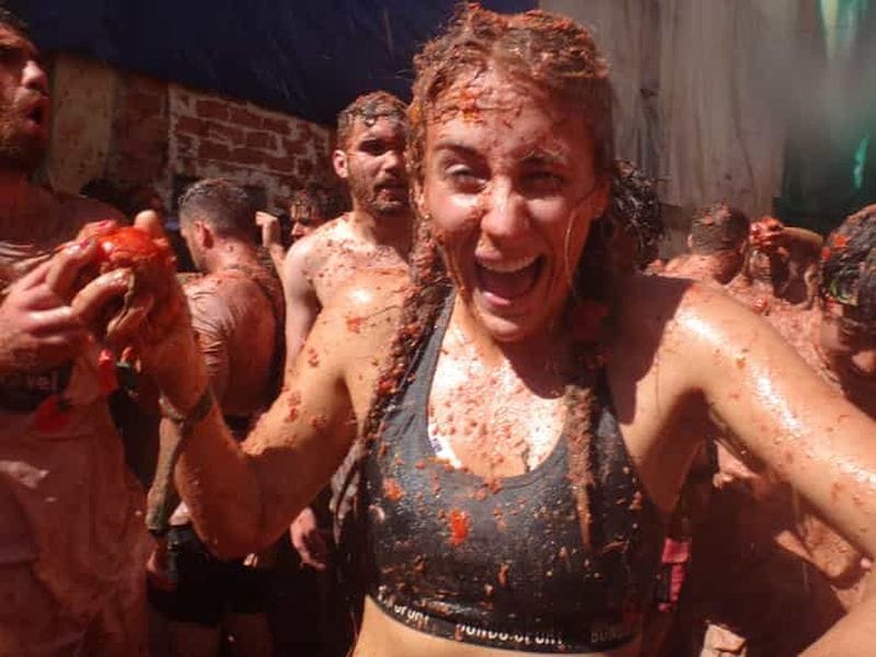 Billet Depuis Madrid : excursion d’une journée à Buñol pour le festival La Tomatina, avec accès à la fête