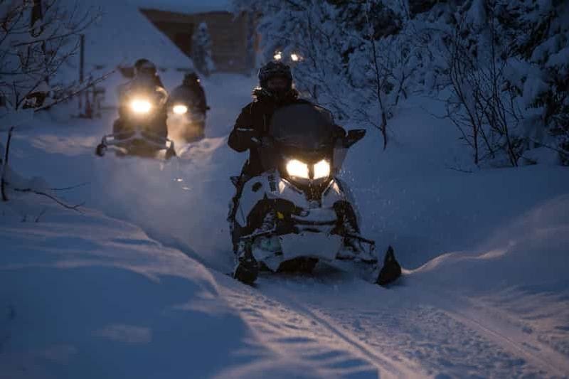 Billet Nuit arctique tout-en-un : traîneau à chiens, motoneige et aurores boréales