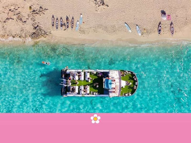Billet Ibiza : excursion en bateau à Formentera, open bar, paella et fête au coucher du soleil