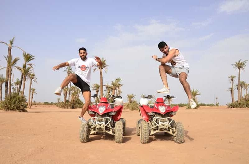 Billet Marrakech : Visite guidée de la Palmeraie en quad avec pause thé