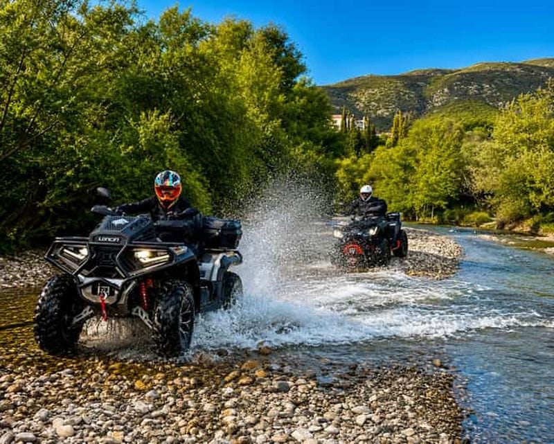 Billet Saranda : quad 700 cc - Blue Eye, traversée de rivière et sentiers secrets