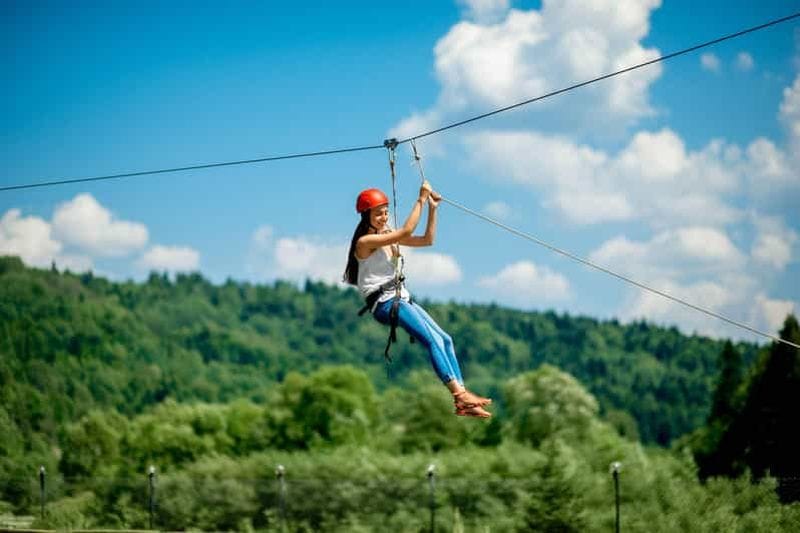 Billet Ensenada : Las Cañadas Campamento Canopy Tour avec tyroliennes