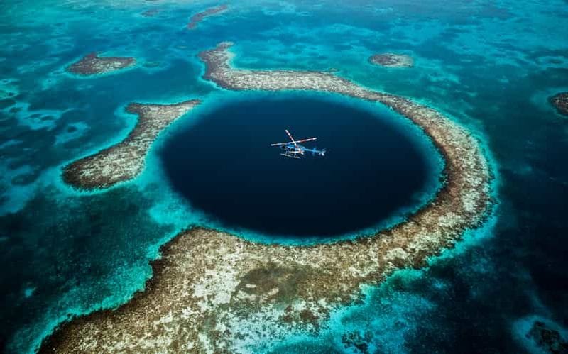 Billet Trou bleu et îles Turneffe : Excursion en hélicoptère