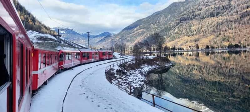 Billet Depuis Milan : excursion d'une journée en train Bernina, Alpes suisses et Saint-Moritz